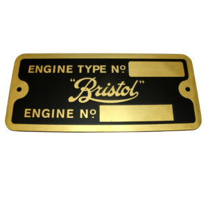 Engine Number Plate